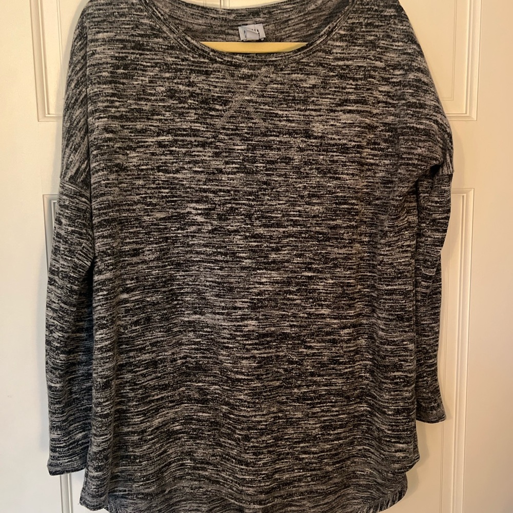 Black white grey Women's Top